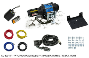 2 500 lbs (1 134 kg) teherbírású ATV/UTV vontatócső, 4,8 mm x 10 m szintetikus cső, BRONCO, nordicamoto.ro