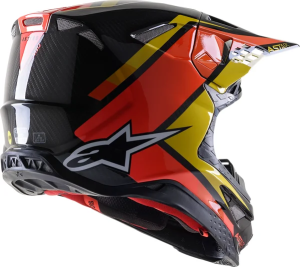 Supertech M10 Carb Helmet Black, Orange, Yellow