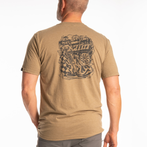Tricou Klim Guts n' Glory Tri-blend Heathered Neptune - Monument, 4, nordicamoto.ro