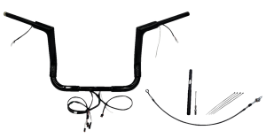 Plug & Play Ez Install 1-1/2(r) Flat Top Handlebar Kit Black
