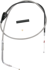 Stainless Braided Idle Cable Silver