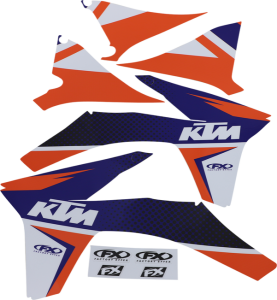 Evo Graphics Kit Blue, Orange