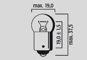 Replacement Bulb 12v/21w White, 2, nordicamoto.ro