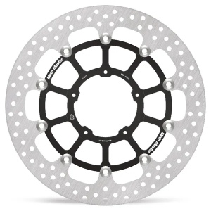 Halo sorozatú úszó rotor – fekete, ezüst, rozsdamentes acél, nordicamoto.ro