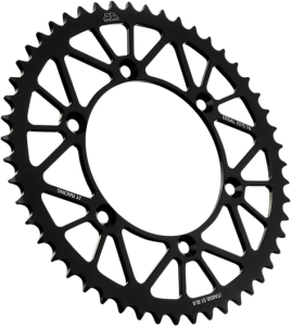 JT SPROCKETS Racelite alumínium hátsó lánckerék, fekete , nordicamoto.ro