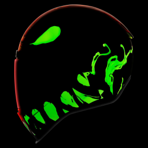 Casca Icon Airform™ Manik'R Black/Fluorescent Green/Red/White XS, 3, nordicamoto.ro