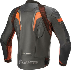 GP Plus R V3 Rideknit bőrdzseki, fekete/fluoreszkáló piros, 50-es méret, 3, nordicamoto.ro