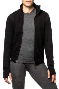 Woolpower Full zip 400 merinó középrétegű kabát, fekete, L, 5, nordicamoto.ro