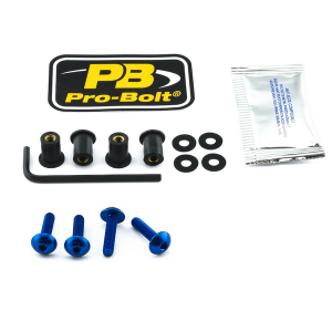 Screen Bolt Aluminium Blue
