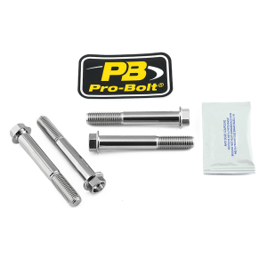 Brake Caliper Mount Kit Silver, Stainless Steel