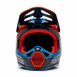 FOX V1 Race Spec gyermek sisak, fekete/kék/narancssárga, 5, nordicamoto.ro