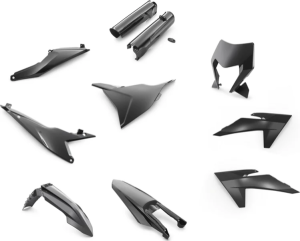 Kit plastice KTM EXC/EXC-F 24-25 Negru, nordicamoto.ro