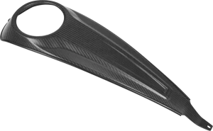 Carbon Fiber Dash Panel For Touring Models Black, Matte, Carbon Fiber, 2, nordicamoto.ro