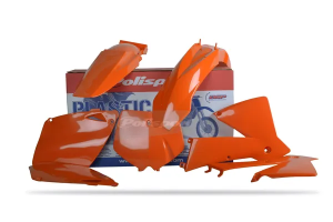 Teljes OEM karosszériakészlet KTM-hez, fekete, narancssárga 