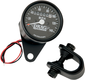 2.4(r) Mini Mechanical Speedometer Black