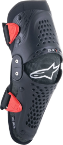 Genuichiére, Alpinestars SX-1 gyermek térdvédők, fekete/piros, nordicamoto.ro