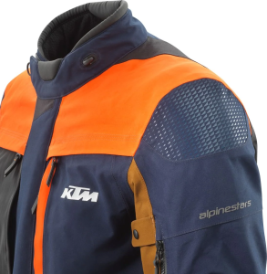 KTM Vast GORE-TEX kabát – kék/fekete/narancssárga – M-es méret, 5, nordicamoto.ro