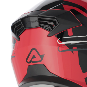 Acerbis Rider Graphic felhajtható bukósisak, piros/szürke, M méret, 5, nordicamoto.ro