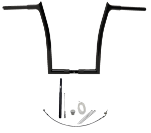 1-1/4(r) Ez Install Pointed Top Handlebar Kit Black, 1, nordicamoto.ro