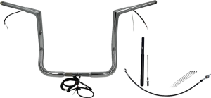 Plug & Play Ez Install 1-1/4(r) Flat Top Handlebar Kit Silver, 1, nordicamoto.ro
