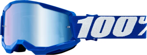 Ochelari Copii 100% Strata 2 Blue Mirror ONE SIZE, 1, nordicamoto.ro
