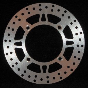 Round D-series Scooter Brake Rotor Silver, Stainless Steel, Zinc