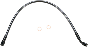 Designer Series Braided Non-abs Front Brake Line Kit Black, Black Pearl