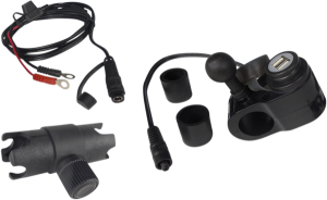 Dual Usb Port Charger With 1(r) Ball Mount Black, 1, nordicamoto.ro