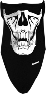Stretch Skull Half-face Mask Black
