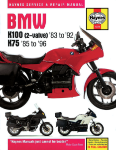 Motorcycle Repair Manual