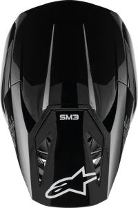 Alpinestars Sm3 Solid Black Gloss S bukósisak, 3, nordicamoto.ro