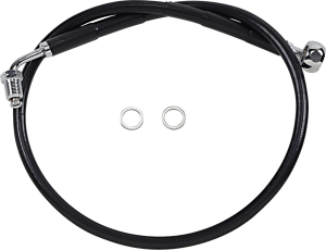 Extended Length Stainless Steel Brake Line Black, Vinyl Coated