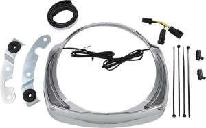 Fang® Headlight Bezels Chrome, 1, nordicamoto.ro