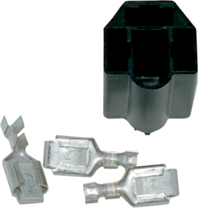 Replacement Headlight Socket And Terminal Kit Black