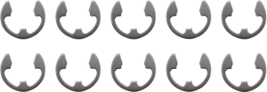 Rear Axle Retainer Silver