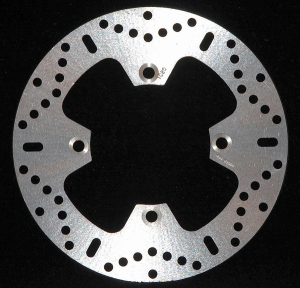 Round Hpsr Solid Brake Rotor Silver, Stainless Steel, Zinc, 1, nordicamoto.ro
