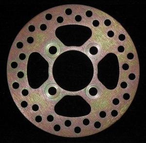 Round D-series Fixed Offroad Brake Rotor Gold, Zinc