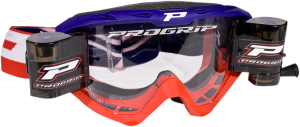 3450 Riot Roll Off Mounted Mx Goggles Blue, Red, 1, nordicamoto.ro