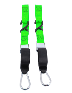 Enduro Expert Gorillas Grip 38 mm-es fekete/zöld motorkerékpár-hevederek, 2, nordicamoto.ro