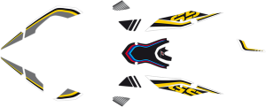 Decal Kit Black, Blue, Red, 1, nordicamoto.ro