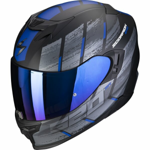 Casca integrala sport/touring SCORPION EXO-520 EVO AIR MAHA Negru mat/Rosu Negru mat/Albastru S, 1, nordicamoto.ro