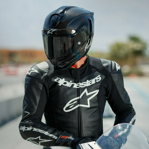 ALPINESTARS SUPERTECH R10 CARBON SOLID fekete teljes arcú sport sisak, 2, nordicamoto.ro