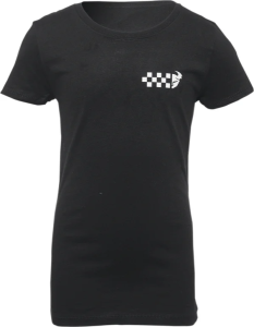 Girl's Checkers T-shirt Black XL, 1, nordicamoto.ro