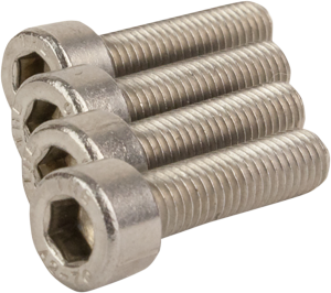 Replacement Screw Set For Clip-on Handlebars Silver