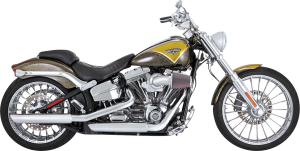 3(r) Twin Slash Slip-on Mufflers Chrome 