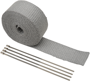 Fiberglass Exhaust Wrap Kit Silver
