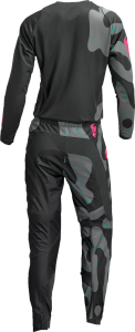 Tricou Dama Thor Sector Disguise Gray/Pink XS, 3, nordicamoto.ro
