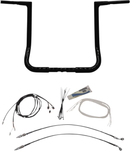 1-1/4(r) Ez Install Flat Top Handlebar Kit Black, 1, nordicamoto.ro