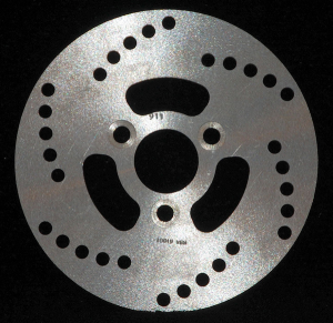 Round D-series Scooter Brake Rotor Silver, Stainless Steel, 1, nordicamoto.ro