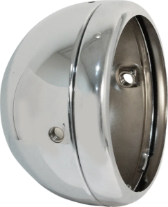 Lucas Style 5-3/4(r) Side Mount Headlight Shells Chrome, 1, nordicamoto.ro